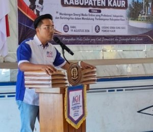 Resmi Dilantik, Bupati Gusril Dorong DPD MOI Kaur Jadi Organisasi yang Menaungi Media Profesional
