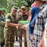 Teguh Widodo.S.Kep.,M.K.M Bersama Masyarakat Bukit Kapur Ucapkan Terima Kasih Kepada Pangdam XIX/Tuanku Tambusai Program Manunggal Air Bersih