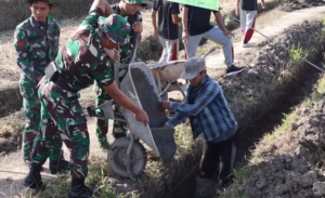 Desa Buruan Bergerak Bersama, TNI AD dan Warga Kobarkan Semangat Gotong Royong