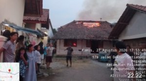 Angin Kencang Picu Api Merambat, Rumah di Palimanan Hangus 70 Meter Persegi