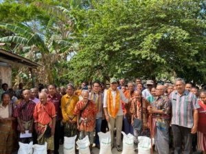 Usman Husin Salurkan 10,8 Ton Beras di Oemofa, BULOG: Beliau Rajin Turun ke Pelosok