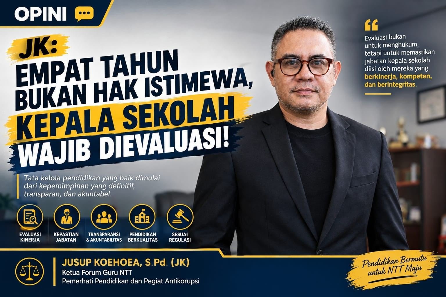 Empat Tahun Bukan Hak Istimewa, Forum Guru NTT Minta Kepala Sekolah Dievaluasi Empat Tahun Bukan Hak Istimewa, Forum Guru NTT Minta Kepala Sekolah Dievaluasi