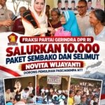 Fraksi Partai Gerindra DPR RI Hadir di Tengah Pemulihan Gempa NTT, 10.000 Paket Sembako dan Selimut Disalurkan