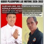 Suryadi Menang di Pilkampong Lae Motong, Ahmad Rambe Ingatkan Persatuan Warga