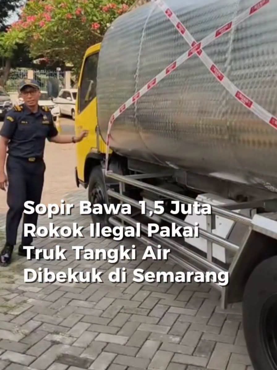 Tipu Petugas, Rokok Ilegal Dimuat Dalam Tangki Air Terbongkar