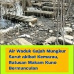 Ratusan Makam Kuno di Dasar Waduk Gajah Mungkur Bermunculan