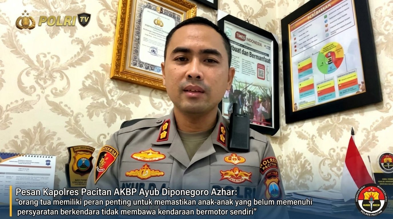 Larangan Anak di Bawah Umur Mengendarai Motor, Kapolres Pacitan Ingatkan Peran Orang Tua Larangan Anak di Bawah Umur Mengendarai Motor, Kapolres Pacitan Ingatkan Peran Orang Tua