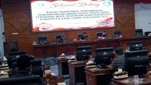 DPRD Kaur Gelar Paripurna Pandangan Umum Fraksi terhadap Nota Keuangan APBD Perubahan 2026