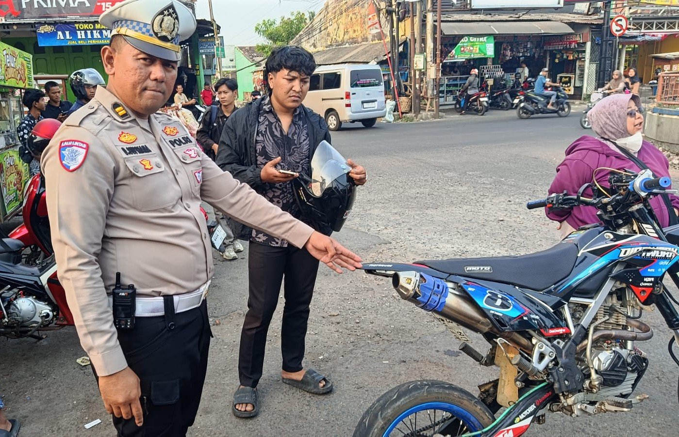Buat Resah Warga, Puluhan Sepeda Motor Berknalpot Brong Diamankan Satlantas Polres Kuningan