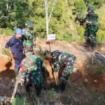 Peringati HUT TNI ke-81, Kodim 0615/KNG Hijaukan Gunung Mayana untuk Mitigasi Bencana