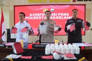 Tiga Tersangka Pengedar Narkoba Jenis Sabu 4 Gram di Magelang Berhasil Diamankan Polisi