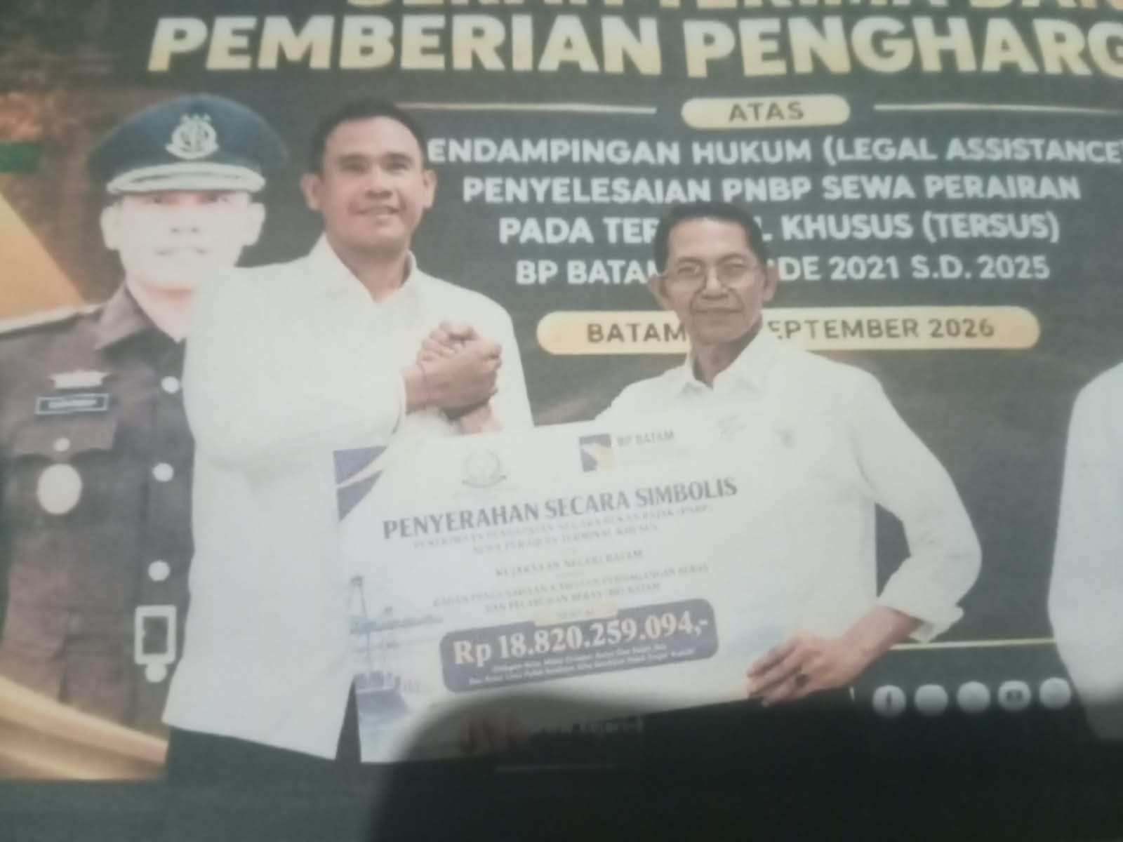 Sinergi BP Batam dan Kejari Batam, Rp 18,82 Miliar PNBP Sewa Perairan Terus Berhasil Diselesaikan Sinergi BP Batam dan Kejari Batam, Rp 18,82 Miliar PNBP Sewa Perairan Terus Berhasil Diselesaikan