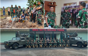 Dirdik Seskoad Brigjen TNI Surya Wibawa Suparman,Kadepter Seskoad, Patun, Dosen Pembimbing, Tinjau Giat KKL Di Markas Detasemen Artileri Pertahanan Udara (Denarhanud) 004/WSBY