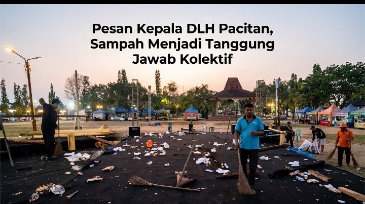 Usai Wayang Kulit Semalam Suntuk, Sampah Berserakan di Alun-alun Pacitan Usai Wayang Kulit Semalam Suntuk, Sampah Berserakan di Alun-alun Pacitan
