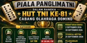 Kodim 0615/KNG Gelar Turnamen Domino Piala Panglima TNI, Total Hadiah Rp11Juta