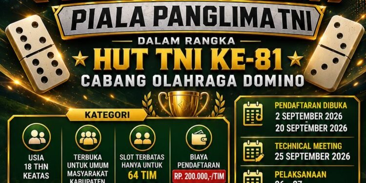 Kodim 0615/KNG Gelar Turnamen Domino Piala Panglima TNI, Total Hadiah Rp11Juta Kodim 0615/KNG Gelar Turnamen Domino Piala Panglima TNI, Total Hadiah Rp11Juta