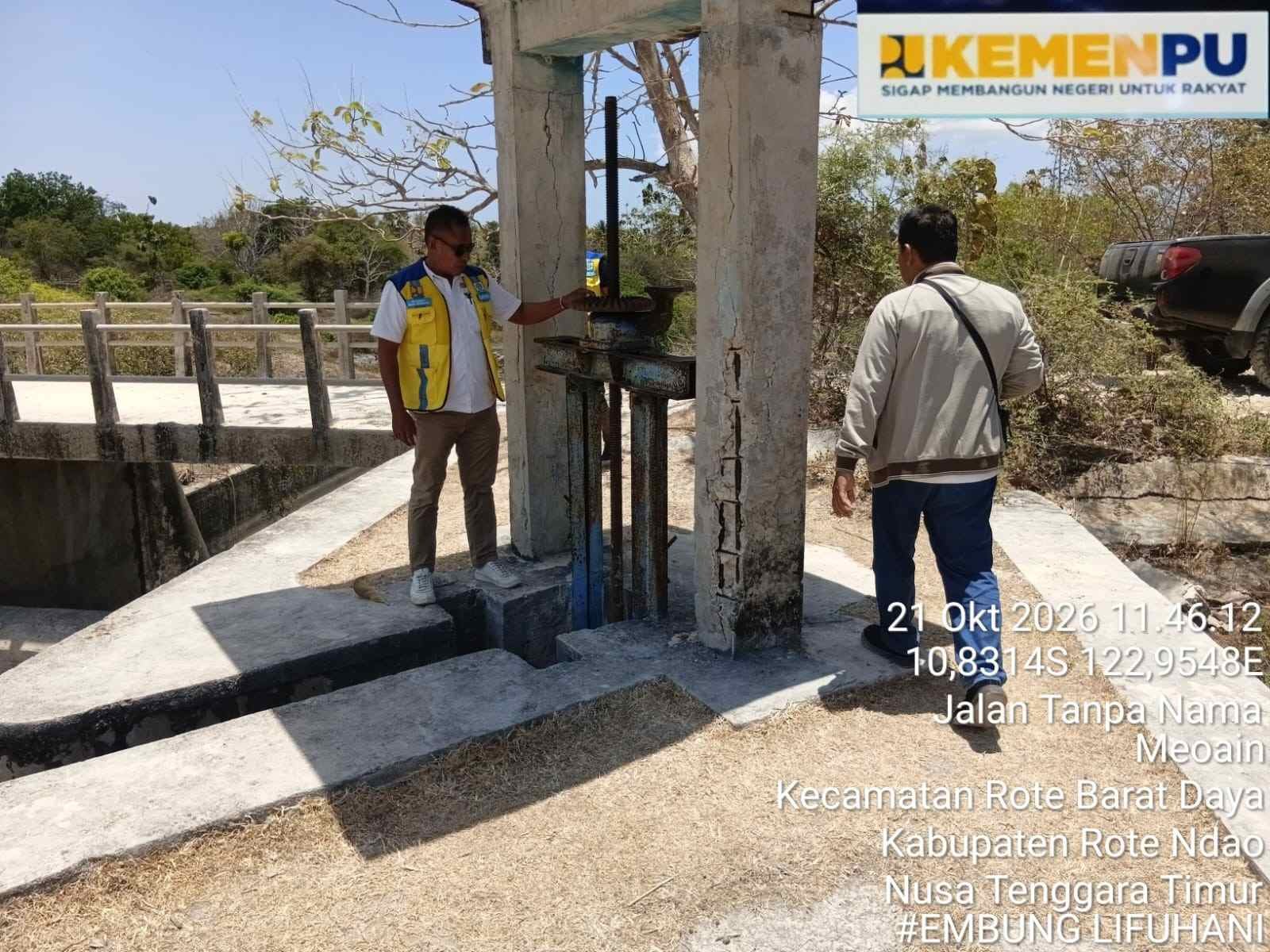 Atas Aspirasi Usman Husin: Hari Ini Tim BBWS Nusa Tenggara II Telah Turun ke Embung Livuhanik Rote, Akan Ada Perbaikan