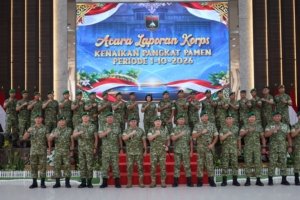 41 Perwira Menengah Kodam XIX/Tuanku Tambusai Naik Pangkat, Profesionalisme dan Kepemimpinan Jadi Penekanan