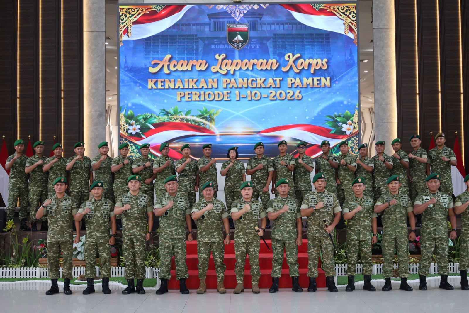 41 Perwira Menengah Kodam XIX/Tuanku Tambusai Naik Pangkat, Profesionalisme dan Kepemimpinan Jadi Penekanan 41 Perwira Menengah Kodam XIX/Tuanku Tambusai Naik Pangkat, Profesionalisme dan Kepemimpinan Jadi Penekanan