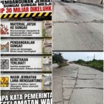 ‎Pembangunan Jembatan Sungai Mesjid Rp30 Miliar Dikeluhkan: Material Jatuhi Sungai, Keretakan Terlihat, dan Nasib Jembatan Lama Menggantung