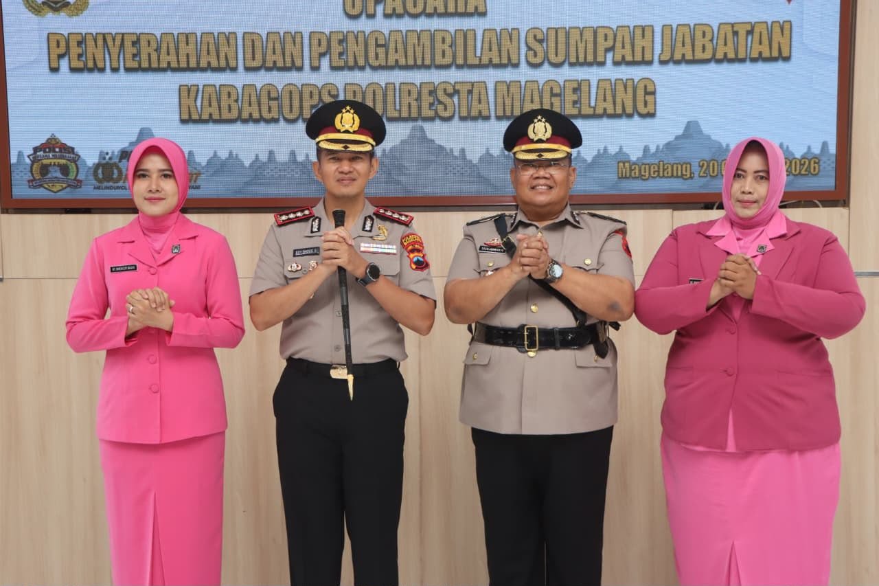 Kompol Soedjarwanto Resmi Jabat Kabagops Polresta Magelang