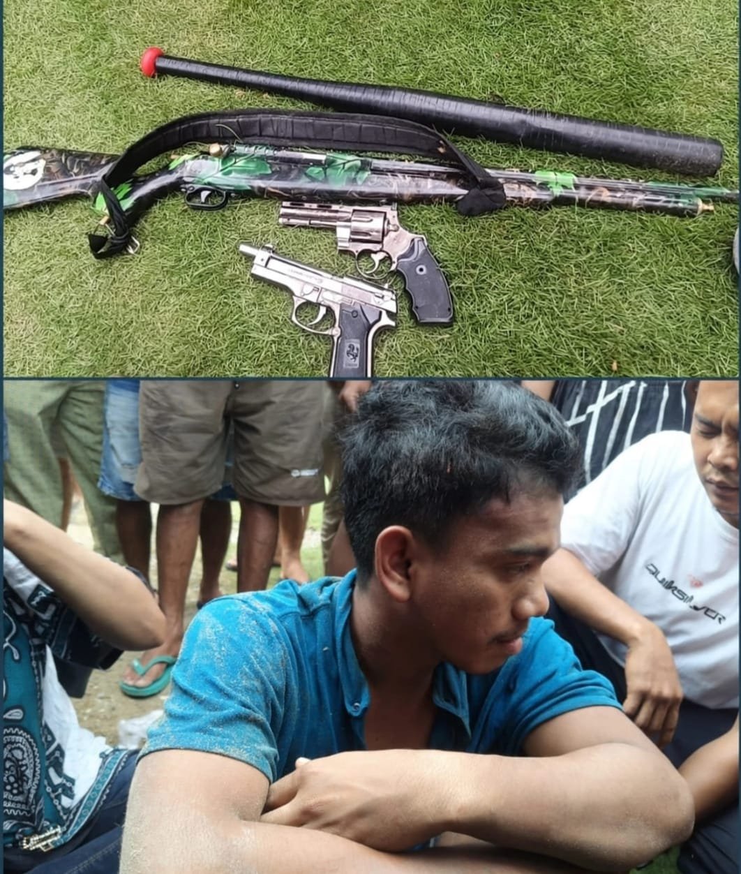 Diduga Ancam Tiga Warga dengan Pistol dan Tembakan Senapan Angin Ke Arah TNI ,Pelaku Langsung Diamankan Diduga Ancam Tiga Warga dengan Pistol dan Tembakan Senapan Angin Ke Arah TNI ,Pelaku Langsung Diamankan