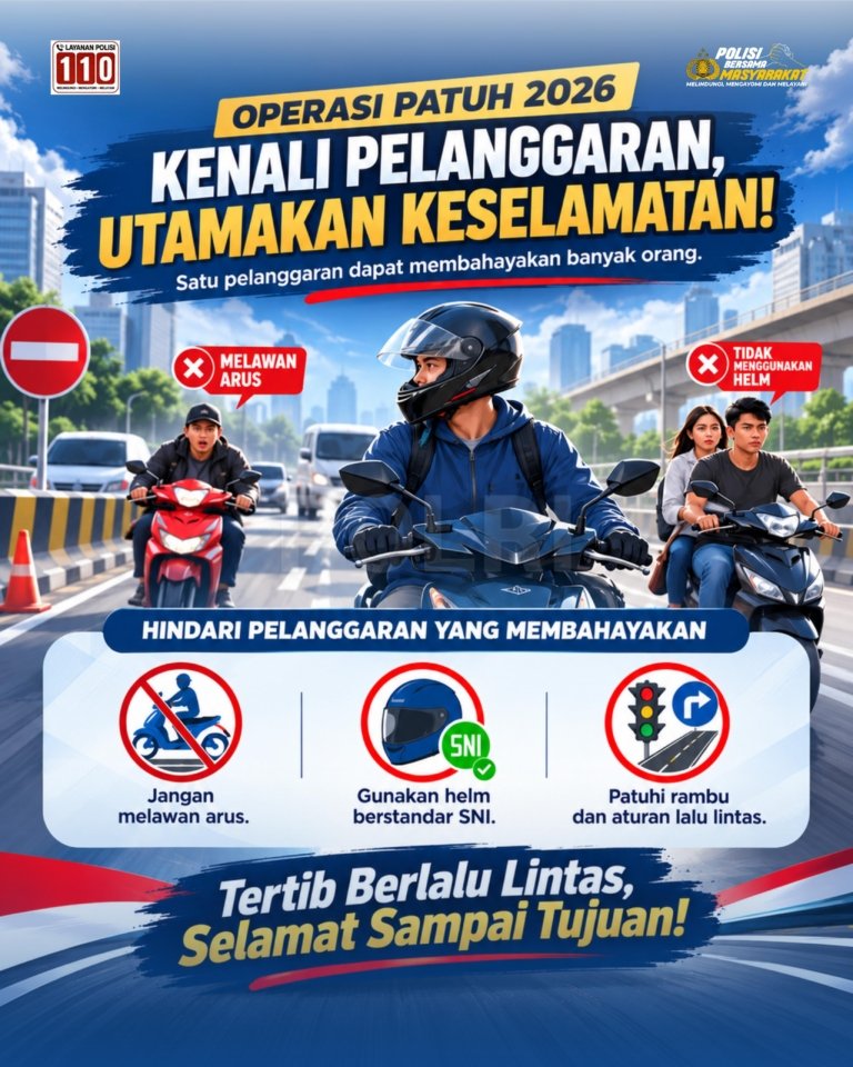 Di Hari Keempat Polres Dumai Gencarkan Edukasi dan Penertiban dalam Operasi Patuh Lancang Kuning 2026